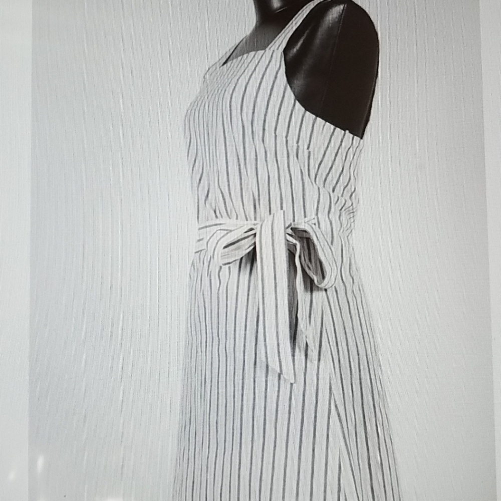 Striped mini wrapped dress - Picture 5 of 8
